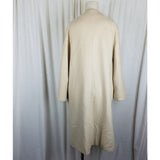 Vintage Cashmere Mink 50s 60s Jackie O Mod MCM Wool Collarless Peacoat Womens 12