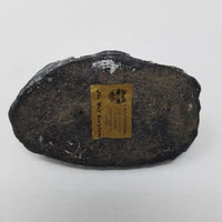 Edmond Wolf Original Inuit Carved Soapstone Sculpture Eskimo in Kayak Seal 4 in