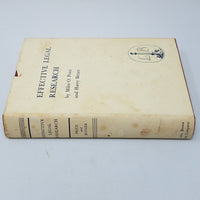 Effective Legal Research Law Book Little Brown Price Bitner 1st Ed HCDJ 1953