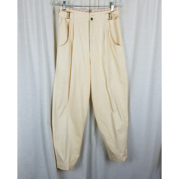 Vintage Dockers Buckle Pleated Tapered High Waist Pants Slacks Womens 8 80s 90s