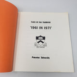 Vintage Class of 1961 in 1971 Princeton University Year Book Dei Sub Numine Viget