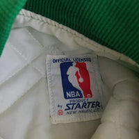 Vintage 80s NBA Starter Boston Celtics Green Satin Basketball Jacket Mens Medium