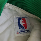 Vintage 80s NBA Starter Boston Celtics Green Satin Basketball Jacket Mens Medium