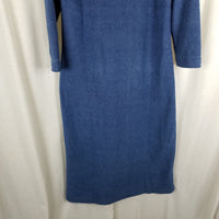 The Vermont Country Store Soft Fleece Cowl Neck Lounger Nightgown Robe Womens S
