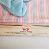 NOS 1987 World Of Wonder Julie Doll Pajamas Slippers Outfit Set Cuddling Up WOW