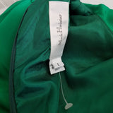 Mark Heister Silk Maxi Skirt Suit Scarf Formal Holiday Emerald Green Womens sz L