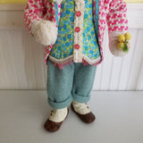 Karen Didion Spring Cottontail Collection Gentleman Bunny Figurine 20 In Easter