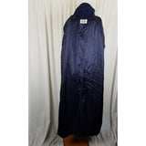 Bill Blass Navy Double Breasted Epaulets Cape Top Maxi 80s Trench Coat Womens 6