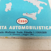 ESSO Auto Kaart European Maps Lot of 6 Mid Century Italia Nederland Deutschland