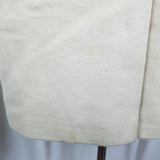Vintage Cashmere Mink 50s 60s Jackie O Mod MCM Wool Collarless Peacoat Womens 12