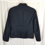 Vintage Talbots Collection Italian Fabric Cotton Tuxedo Blazer Jacket Womens 8