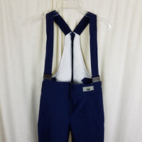 Vintage 70s Innsbruck Quilted Bib Ski Pants Salopettes Trousers Womens 12 Navy