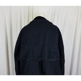 Ein Althof Modell Winter Wool Long Maxi Peacoat Womens L Velvet Collar Trim