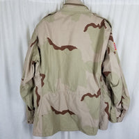 US GI Desert Camo M65 Field Jacket BDU Cold Weather Coat Mens L 1999 Camouflage