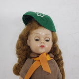 Vintage Vogue Ginny Girl Scout Dress Suit Outfit Doll 8" Sleepy Eyes Hard Plastic