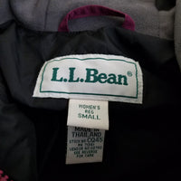 Vintage LL Bean Primaloft Hooded Faux Fur Pullover Quilted Jacket Parka Womens S