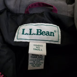 Vintage LL Bean Primaloft Hooded Faux Fur Pullover Quilted Jacket Parka Womens S