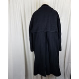 Ein Althof Modell Winter Wool Long Maxi Peacoat Womens L Velvet Collar Trim