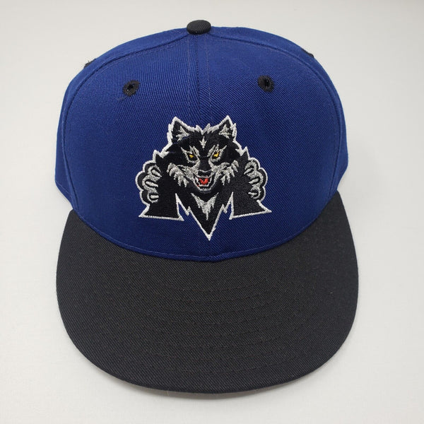 Vintage Pro-Line Madison Black Wolf Northern League Fitted Baseball Hat sz 7 3/8