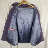 Vintage Mackintosh Lilac 90s Heathered Wool Peacoat Coat Jacket Womens 10 USA