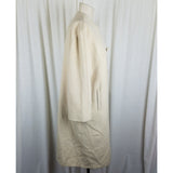 Vintage Cashmere Mink 50s 60s Jackie O Mod MCM Wool Collarless Peacoat Womens 12