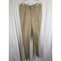 US Navy Creighton Military Uniform Khaki Pants Trousers Mens 38R Unfinished 80s