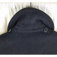 Vintage Lodenfry Loden Coat Wool Leather Toggle Closure Duffle Coat Peacoat Womens M L