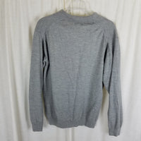 Vintage LL Bean Wool Polo Collared Henley Shirt Sweater Mens M Thin Lightweight