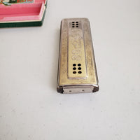 The Echo Harp M. Hohner C/G 55/80 M2 Harmonica Bell Metal Reeds Germany in Box