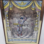 Vintage 1970s Reuge Swiss Music Box Menuet Mozart Dancing Harlequin Musical 7in