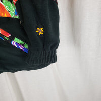 Obermeyer Orange Blossom Reversible 80s Puffer Ski Winter Parka Jacket Womens 18