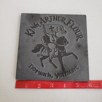 King Arthur Flour Norwich VT Etched in Stone Carved Raised Trivet Tile Black 6x6