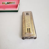 The Echo Harp M. Hohner C/G 55/80 M2 Harmonica Bell Metal Reeds Germany in Box