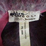 Vintage Kangol Cascade England Pink Angora Fur Bucket Hat Belted Womens England