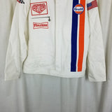 Steve McQueen Le Mans NASCAR Gulf A2Z Racer Twill Racing Jacket Mens XL Replica
