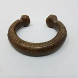 Rare 1800's Antique African Niger Baoulé Dogon Bronze Manilla Currency Bracelet