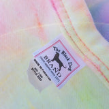 Vintage The Black Dog Marthas Vineyard Tie Dye Throw Blanket Sweatshirt Material