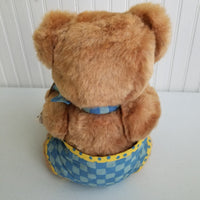 Vintage Vermont Teddy Bear Stuffed Plush Doll Toy Animal Jointed 17" 1993 USA