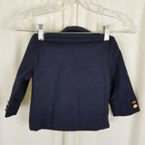 VTG Toddler Boys Imp Originals Navy Military Look Blazer Suit Jacket Coat size 2