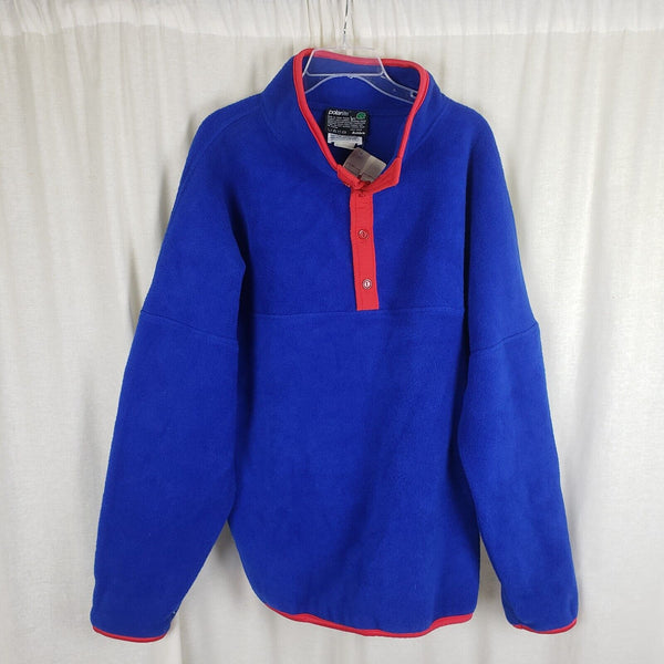 Mystic Seaport Museum PolarLite Fleece Henley Pullover Sweater Jacket Mens XXL