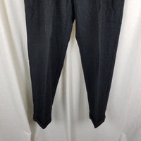 Vintage Gap Winter Wool Tweed Cuffed Pants Trousers Mens sz 34x32 Black Charcoal