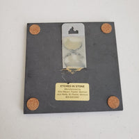 King Arthur Flour Norwich VT Etched in Stone Carved Raised Trivet Tile Black 6x6