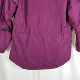 Vintage LL Bean Primaloft Hooded Faux Fur Pullover Quilted Jacket Parka Womens S