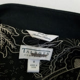 Vintage Talbots Collection Italian Fabric Cotton Tuxedo Blazer Jacket Womens 8
