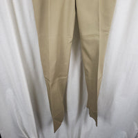US Navy Creighton Military Uniform Khaki Pants Trousers Mens 38R Unfinished 80s