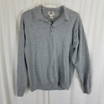 Vintage LL Bean Wool Polo Collared Henley Shirt Sweater Mens M Thin Lightweight