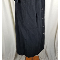 Ein Althof Modell Winter Wool Long Maxi Peacoat Womens L Velvet Collar Trim