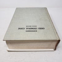 Vintage 1963 POLICE EDITION Schneider's Ohio Criminal Code Book + Supplements HC