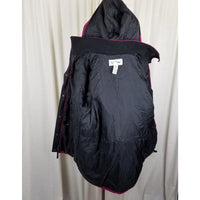 Vintage LL Bean Hooded Winter Snow Ski Parka Jacket Womens S Magenta Raspberry