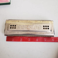 The Echo Harp M. Hohner C/G 55/80 M2 Harmonica Bell Metal Reeds Germany in Box